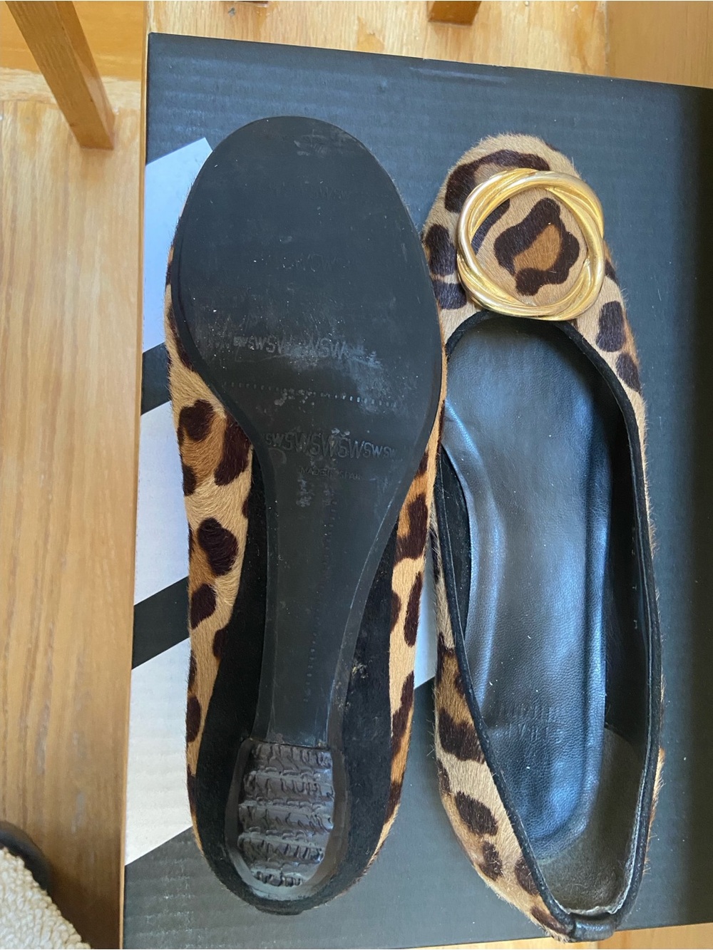 Stuart Weitzman leopard print flats - Picture 5 of 7